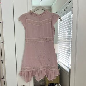 Joyfolie Blush Lace Dress Size 8